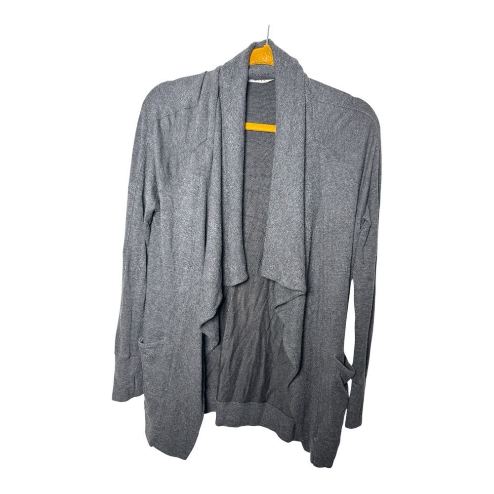 Athleta Dark Gray Studio Wrap Cardigan
